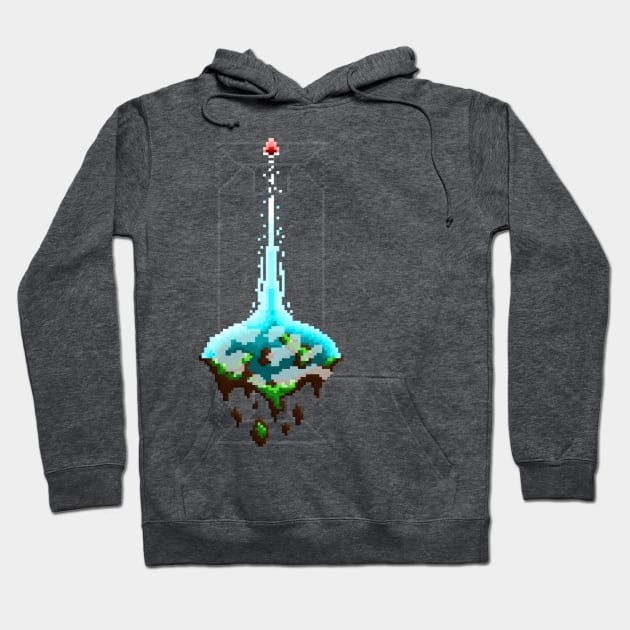 Pixel Planets : Earth Hoodie by Draad